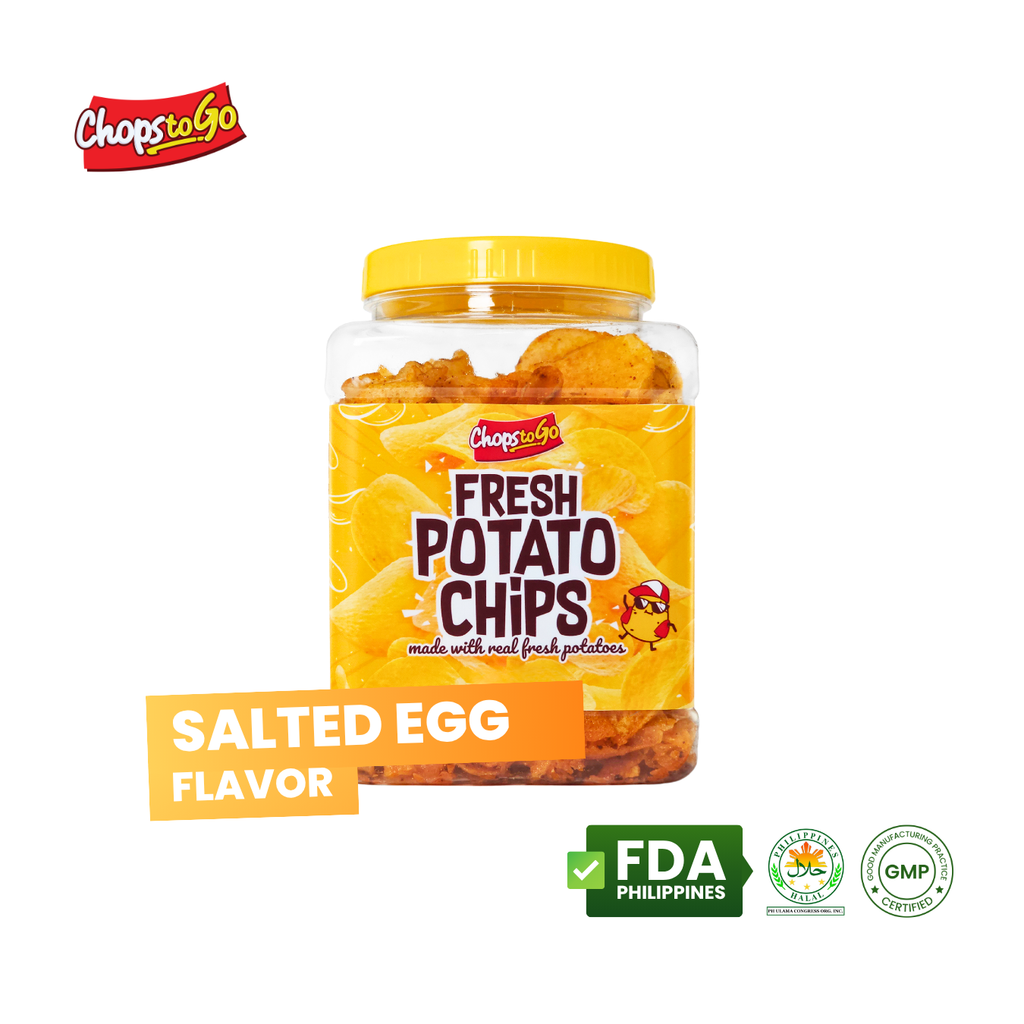 Chops to Go Hand-Crafted Potato Salted Egg Flavor Jar 140g