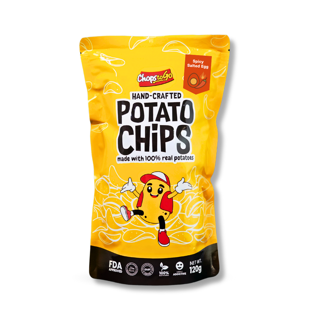 Chops to Go Hand-Crafted Potato Spicy Salted Egg Flavor Pouch 120g