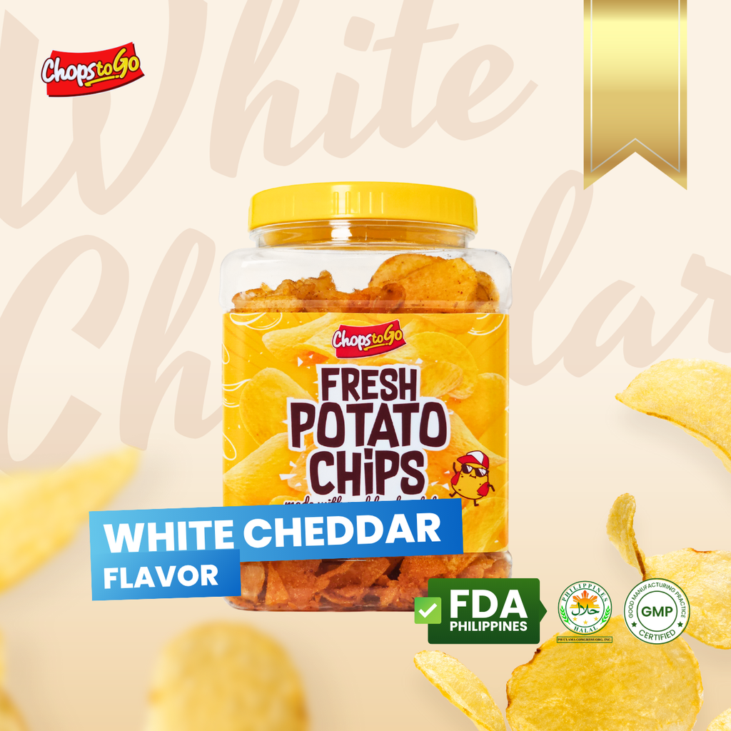 Chops to Go Hand-Crafted Potato White Cheddar Flavor Jar 140g