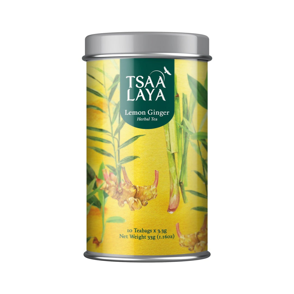 Tsaa Laya Lemon Ginger Canister of 10 Teas