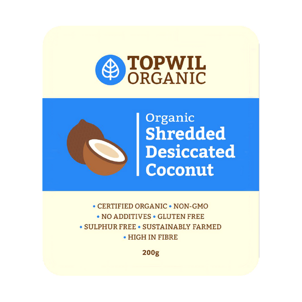 Topwil Organic Desiccated Coconut Shredded