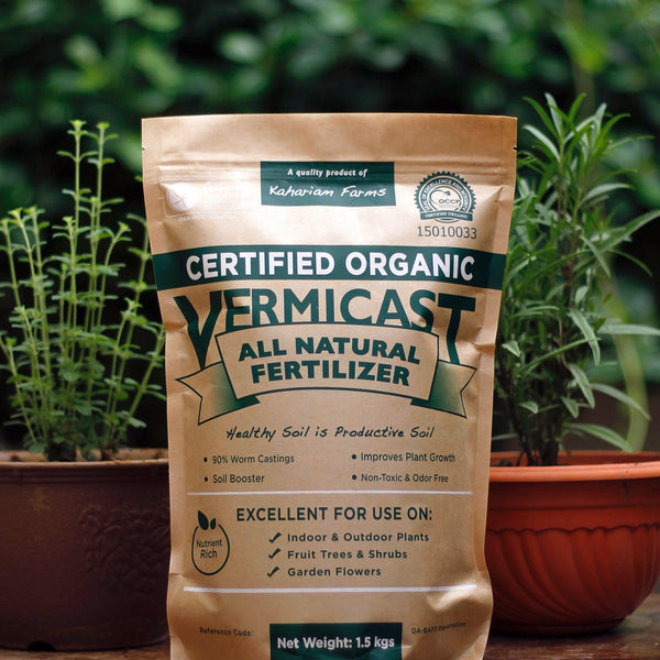 Organic OCCP Certified Vermicast Fertilizer 1.5kg